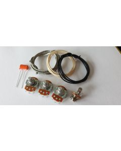 Alpha solid shaft Wiring Kit for Jazz Bass with Orange Drop