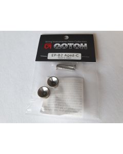 Gotoh Relic strap buttons set aged aluminum EP-B2