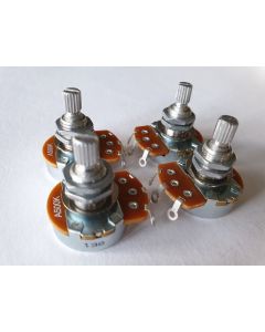 Alpha Les Paul potentiometer set 2x A500K and 2x B500K