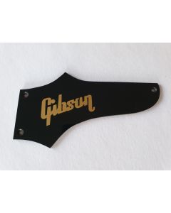 Gibson large firebird truss rod cover 1ply black gold logo
