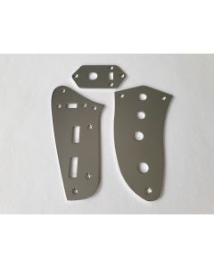 Kurt Cobain Jaguar control plate kit chrome + screws
