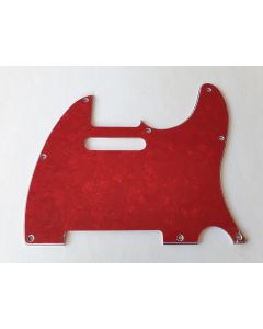 Telecaster 62 reissue pickguard 4ply red pearl fits Fender