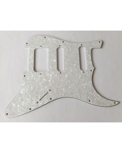 Stratocaster HSS pickguard 4ply white pearl no pot holes fits Fender