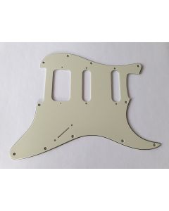 Stratocaster HSS pickguard 3ply mint green no pot holes fits Fender