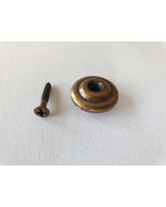Bass string guide relic aged antique brass + screw