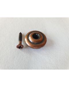 Bass string guide relic aged antique bronze + screw