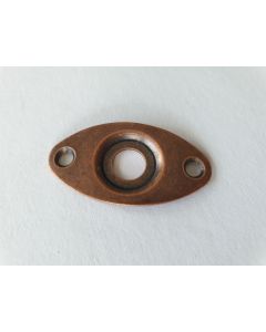 Recessed Jack plate relic antique bronze + screws