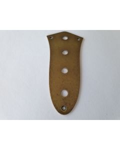 Jazz bass control plate relic aged antique brass