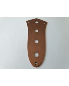 Jazz bass control plate relic aged antique bronze