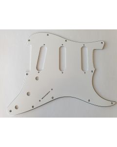 3-ply stratocaster standard pickguard white fits Fender
