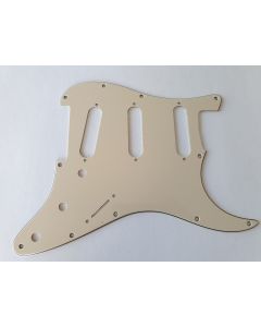3-ply stratocaster standard pickguard cream fits fender