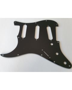 Stratocaster standard pickguard 3ply black left fender