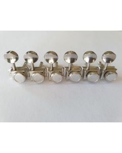 Strat Tele vintage locking tuners 6 in line nickel