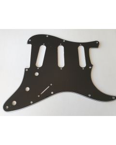 3-ply stratocaster standard pickguard black fits Fender