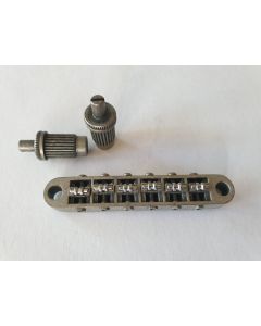 Tune o matic guitar relic antique chrome roller bridge