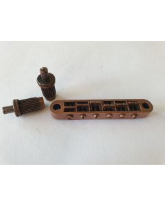Tune o matic guitar relic antique bronze bridge + studs