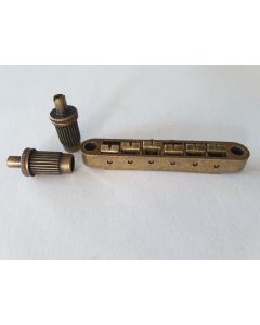 Les Paul tune o matic guitar relic aged antique brass bridge + studs
