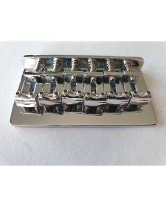 Hardtail guitar bridge Steel vintage saddles chrome 10.8mm