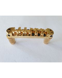 Gold locking tune o matic bridge with roller saddles B-200-G