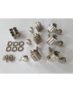 Grover 136N nickel vintage deluxe guitar tuners 3L + 3R
