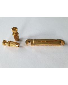 Guitar compensated bridge tailpiece Gold T-90-G