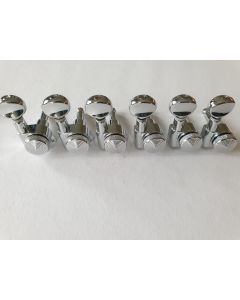 Standard locking machine head tuners 6 in line chrome