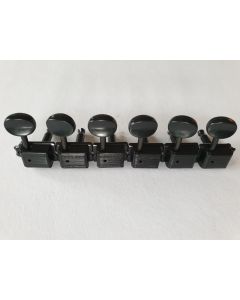 Wilkinson deluxe vintage tuners split shaft black 162-BL