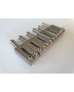 Set of 6 guitar brushed stainless steel saddles 10.8mm