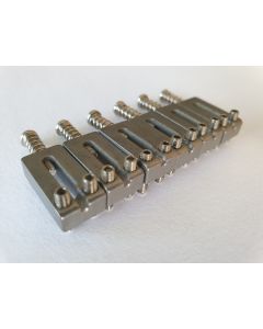 Set of 6 guitar brushed stainless steel saddles 10.5mm