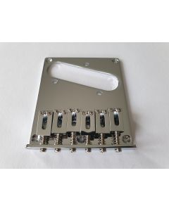 Telecaster standard guitar 6 saddle bridge chrome + screws T-66-C 