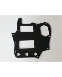 Jaguar guitar humbucker pickguard 3ply black 