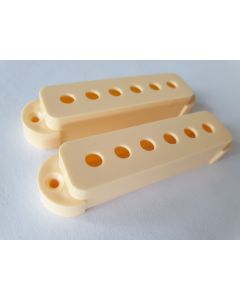 Set of 2 Jaguar 62 guitar pickup covers cream fits Fender