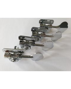 Wilkinson logo bass guitar tuners 4 in line chrome 189-CL
