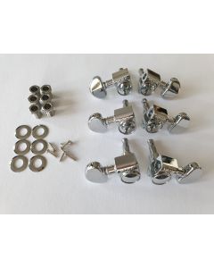 Grover rotomatic tuners 3L + 3R chrome model 102 18C