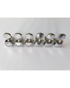 Guitar tuners 6 in line chrome left handed 059-CR