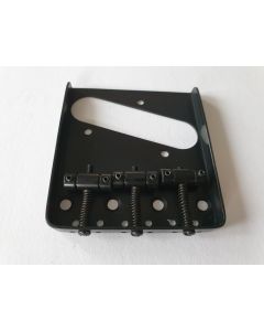 Telecaster ashtray bridge 3 vintage saddles black + screws