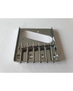Telecaster ashtray bridge 6 saddles chrome + screws