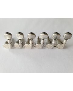 Guitar left hand 6 in line tuners relic antique chrome
