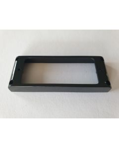 Flat mini humbucker pickup ring black 12.5mm high