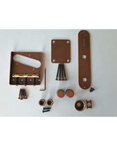Telecaster antique bronze vintage relic hardware parts kit
