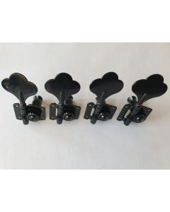 Bass machine head tuners black 4 in line 88-BL