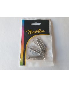 (12) Neck plate screws 4mm x 45mm nickel TS-03-N