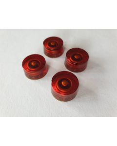 (4) Quality guitar USA Inch size control speed knobs set amber set of 4