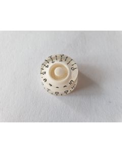(1) Guitar speed knob white Inch size KW-114