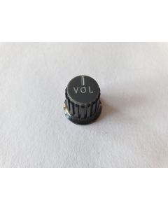 Mini bell knob volume black with grey KB-148-V