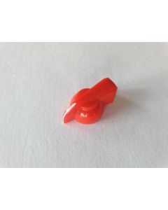 (1) guitar amp pedal red chicken head pointer control knob 31mm x 18.5mm