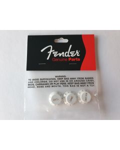 Fender stratocaster knob set white v/t/t 099-2035-000 
