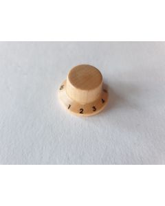 (1) Maple wood bell knob for guitar or bass KWM-310