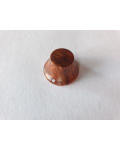 (1) Bubinga wood bell knob for guitar or bass KWB-320