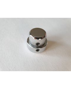 Large size dual control knob chrome for guitar & bass